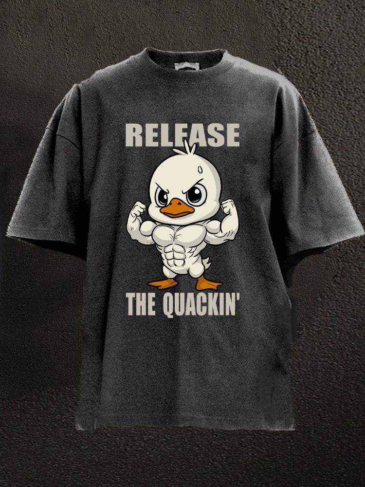 release the quackin' Washed Gym T-Shirt - Gymfit