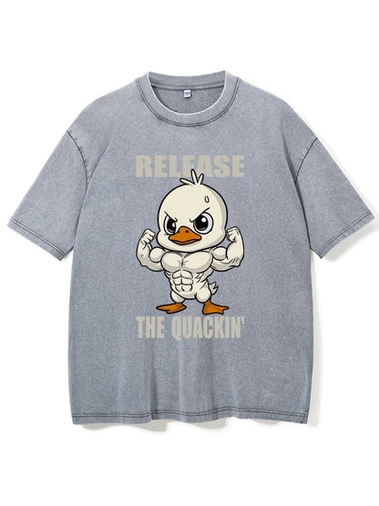 release the quackin' Washed Gym T-Shirt - Gymfit