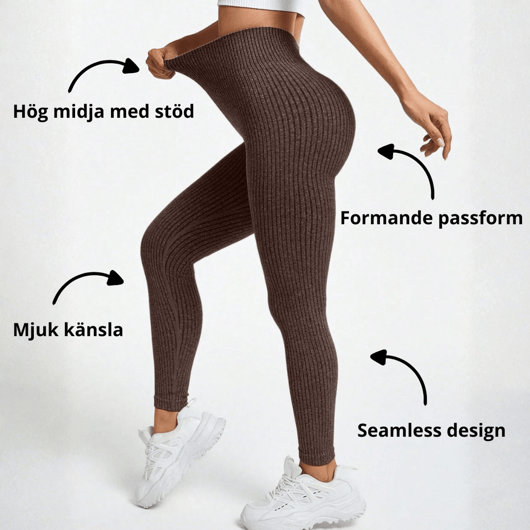 Ribbed Seamless leggings - Gymfit