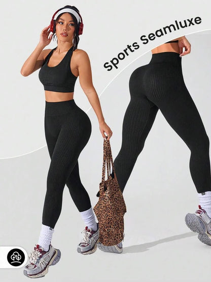 Ribbed Seamless leggings - Gymfit