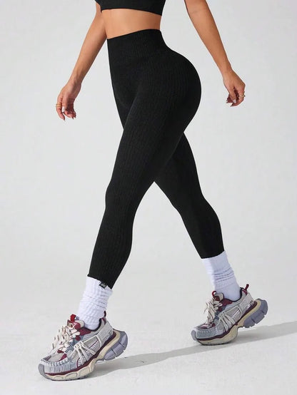 Ribbed Seamless leggings - Gymfit