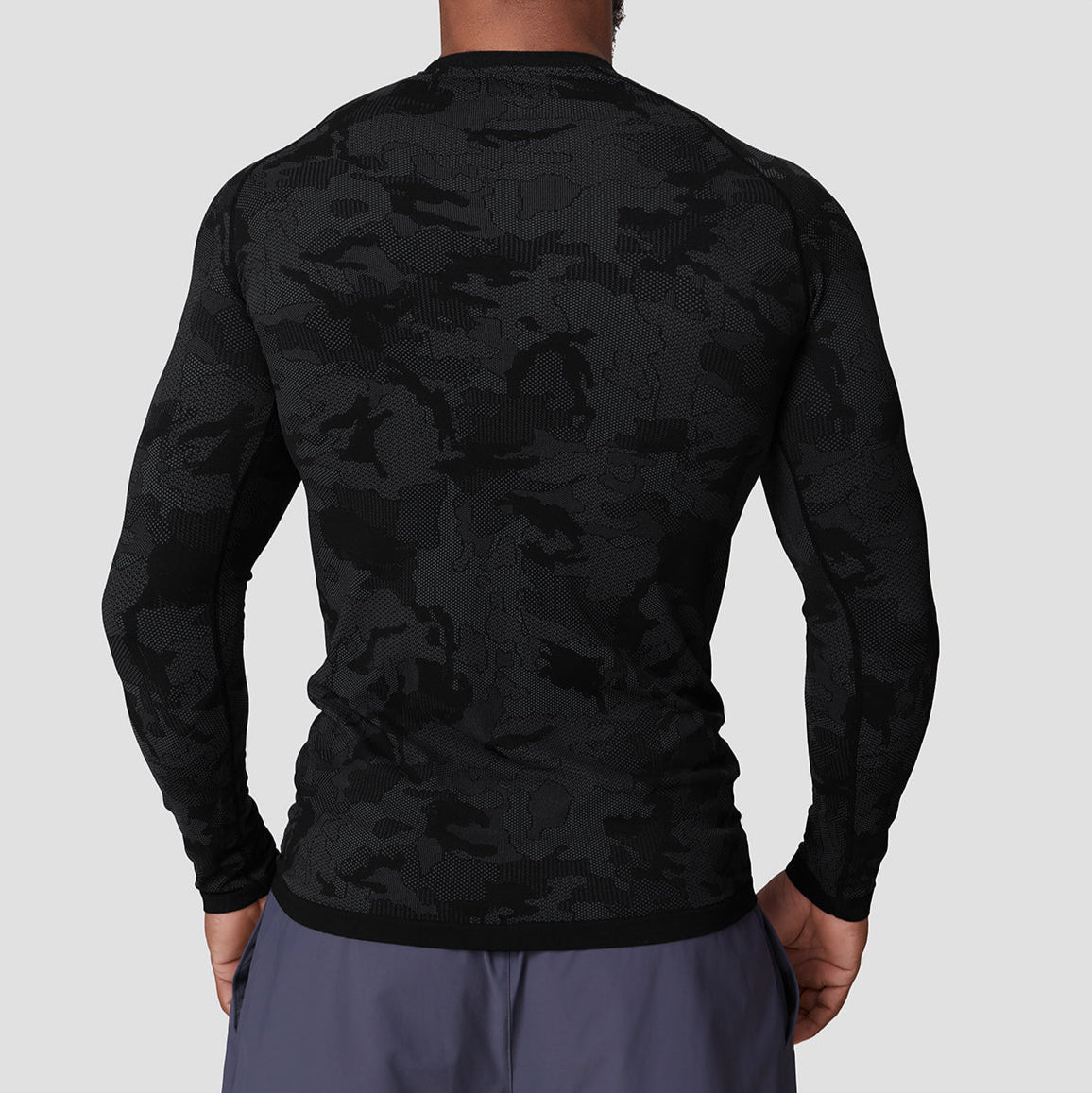 Seamless Camo Quick Dry Long Sleeve Shirt - Gymfit