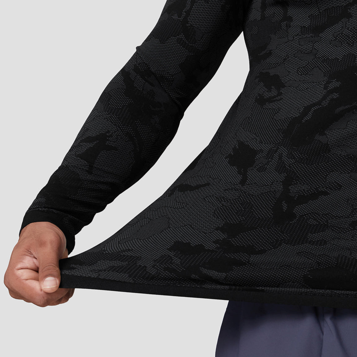 Seamless Camo Quick Dry Long Sleeve Shirt - Gymfit
