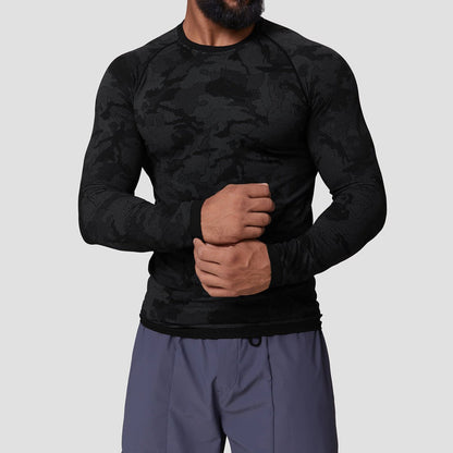 Seamless Camo Quick Dry Long Sleeve Shirt - Gymfit