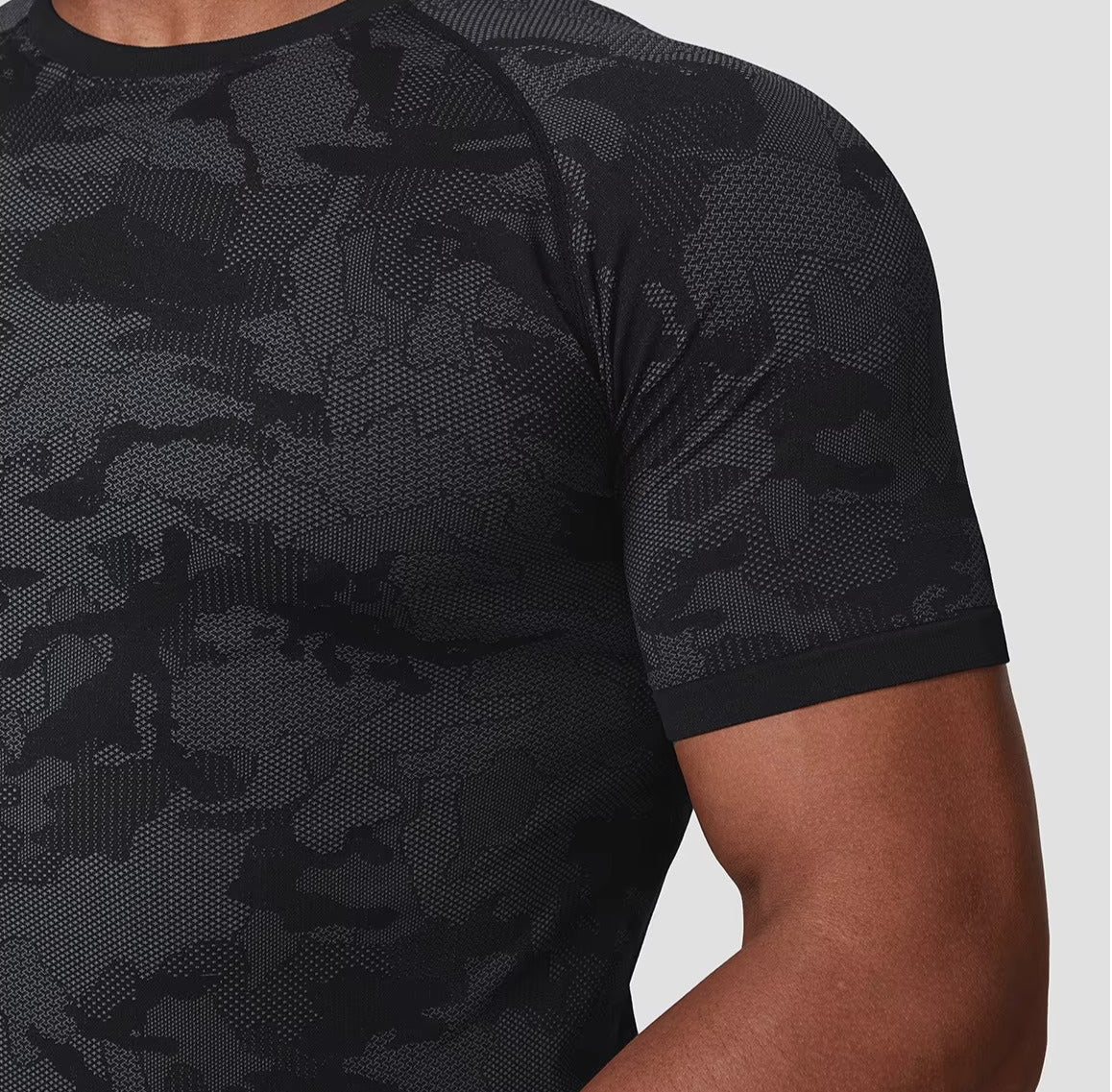 Seamless Camo Quick Dry T-shirt - Gymfit