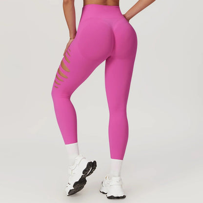 Seamless leggings med hål - Gymfit