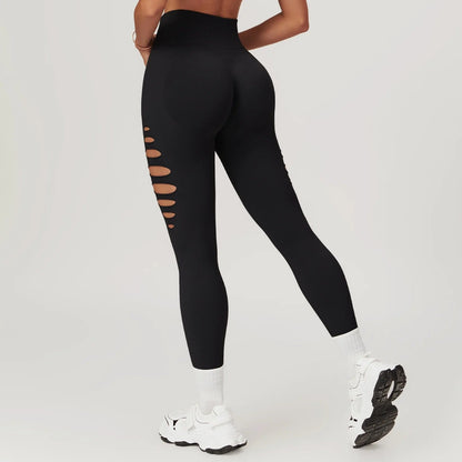 Seamless leggings med hål - Gymfit