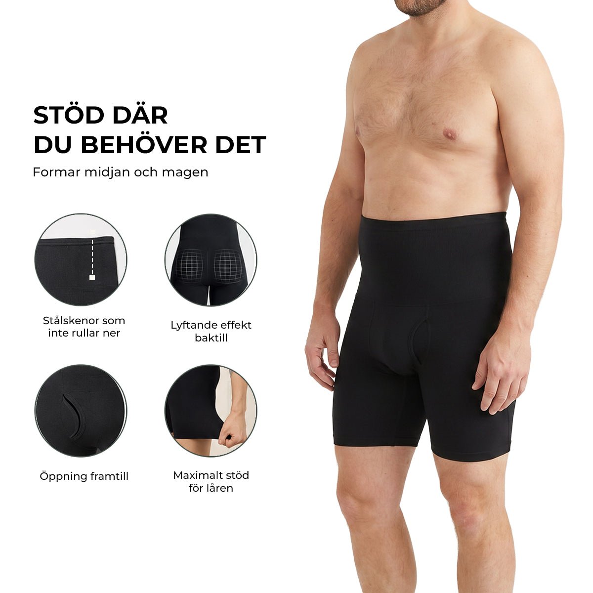 Heren compressieshorts met hoge compressie - Gymfit