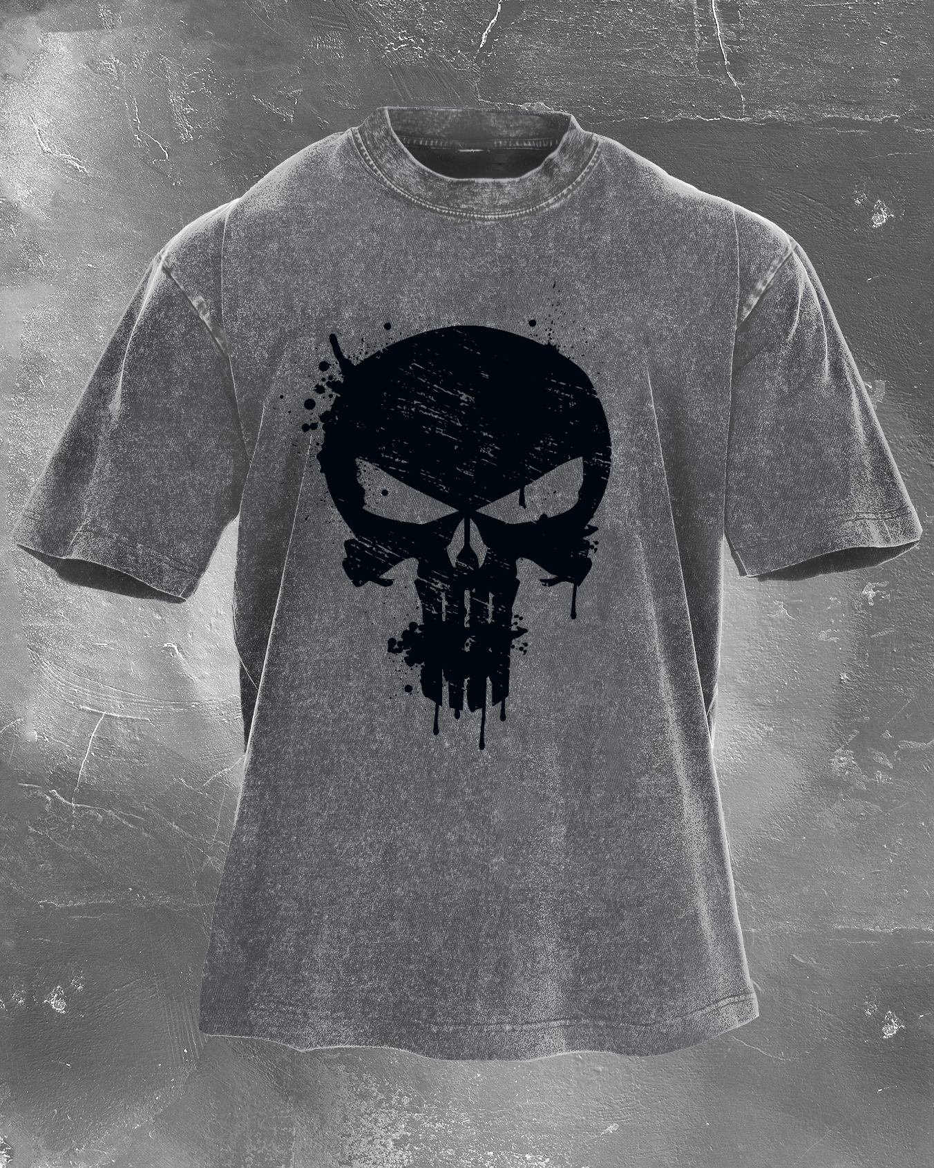 Skull Crusher Men's washed T-shirt - Gymfit