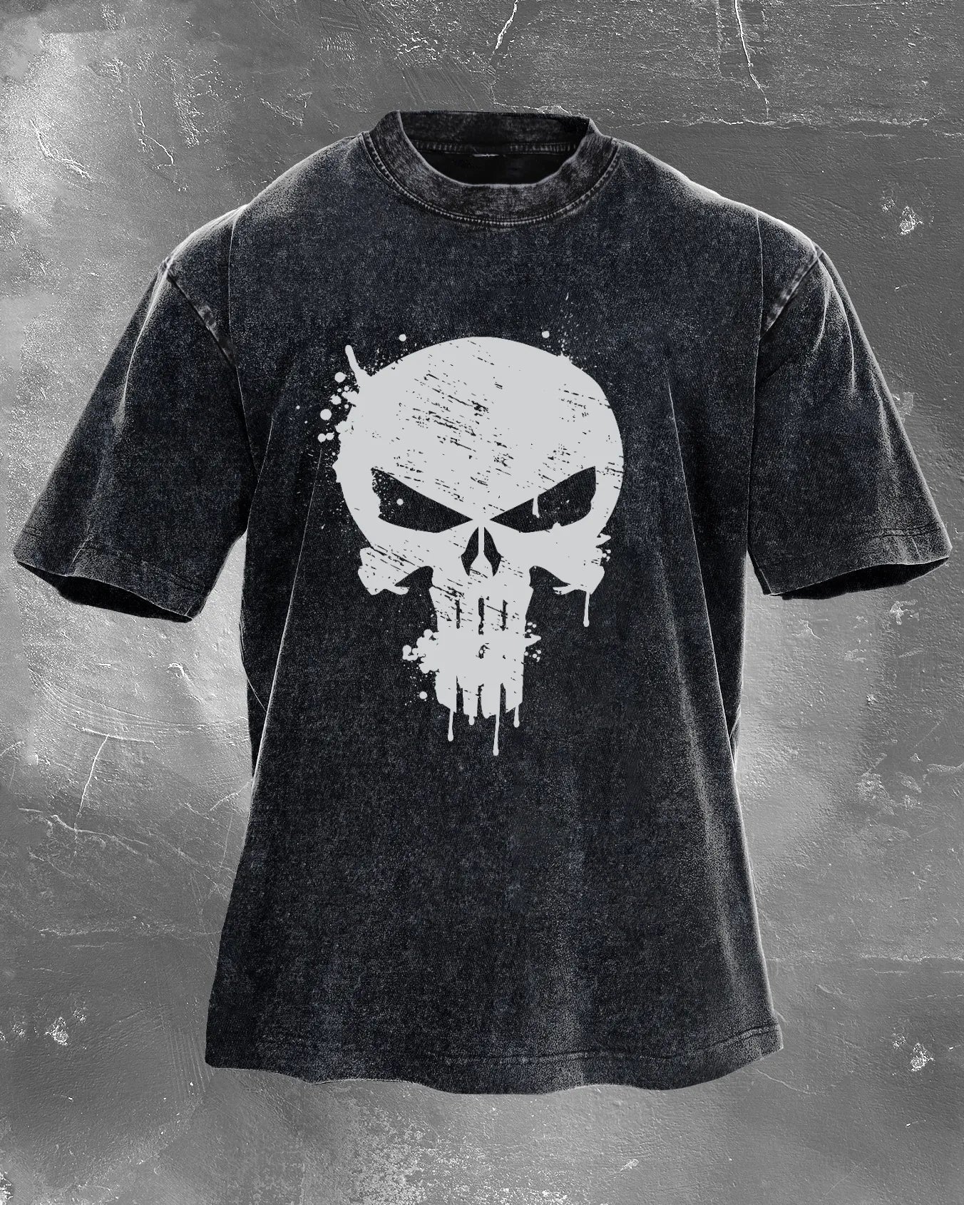 SKULL CRUSHER WASHED T-SHIRT – Gymfit