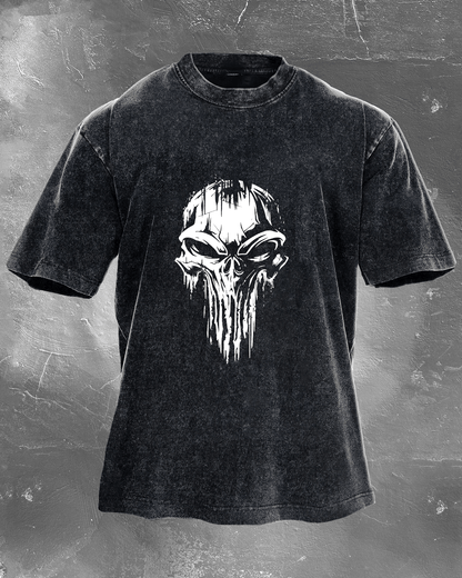 Skull Men's washed T-shirt - Gymfit