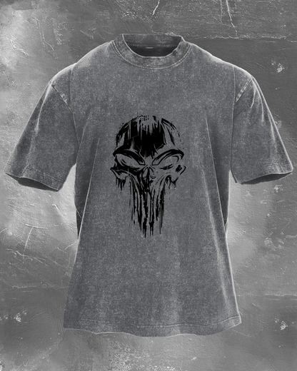 Skull Men's washed T-shirt - Gymfit