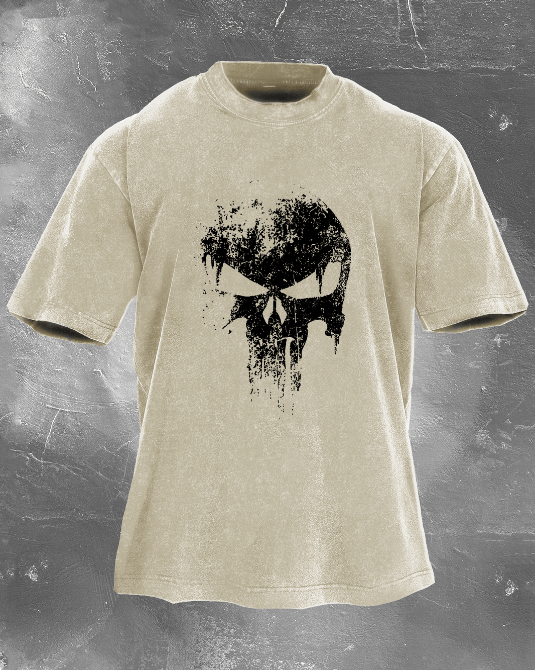 SKULL WASHED T - SHIRT - Gymfit