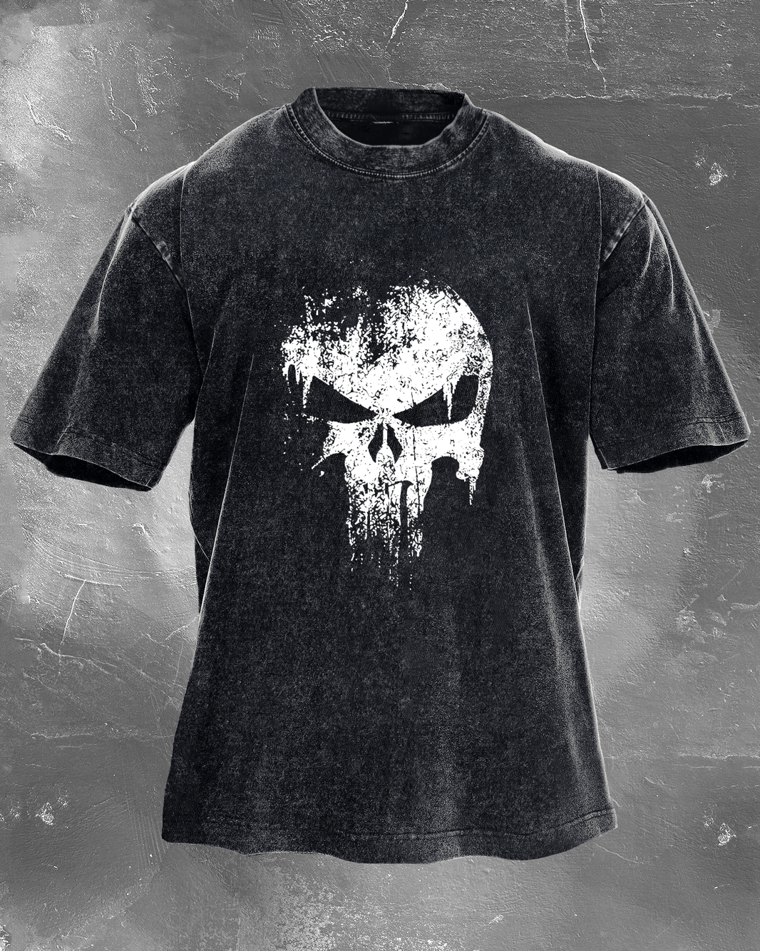 SKULL WASHED T - SHIRT - Gymfit