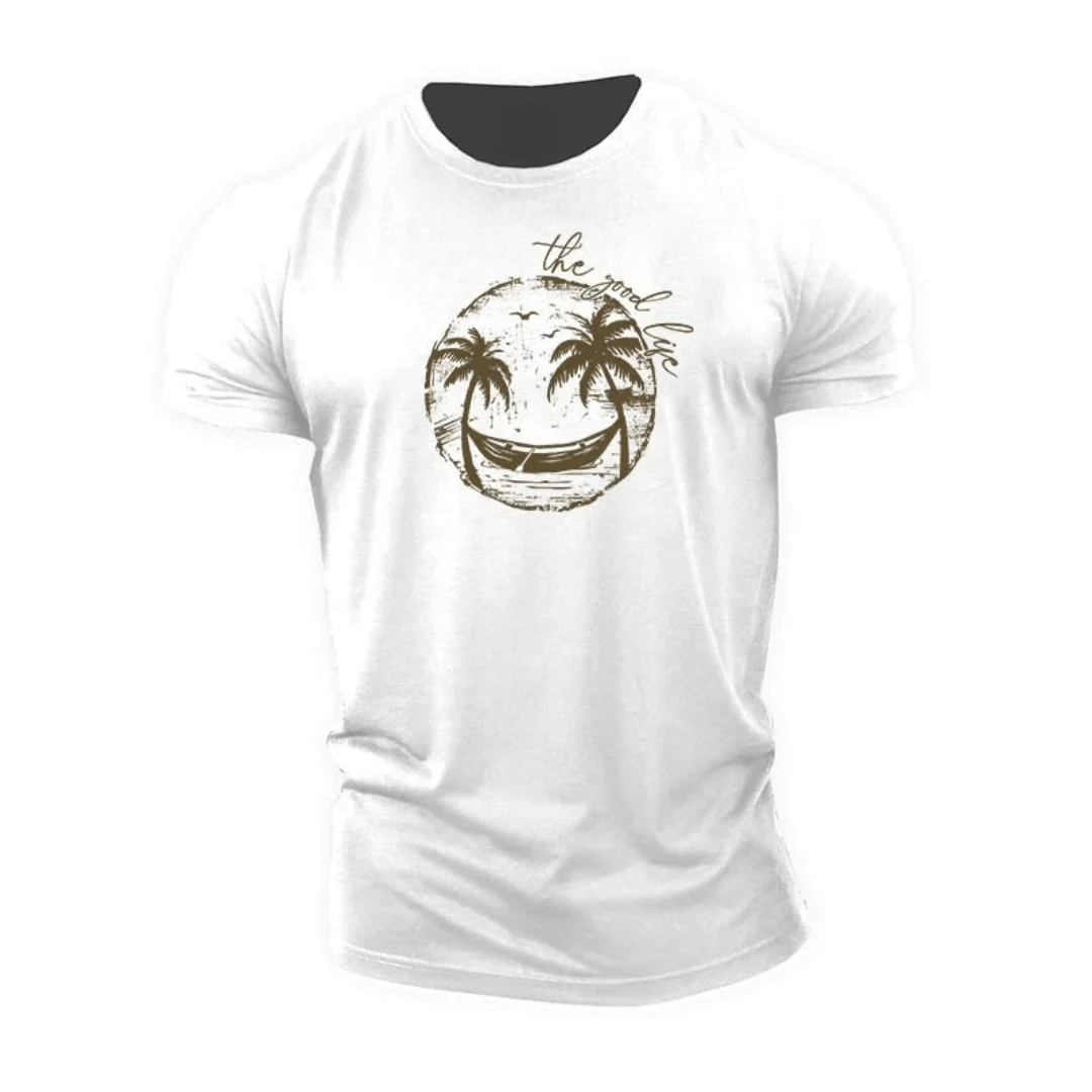 Smiley Palm Tree T-Shirt - Gymfit