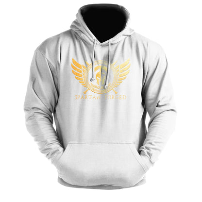 Spartan Forged Chest Emblem Gold - Gym Hoodie - Gymfit