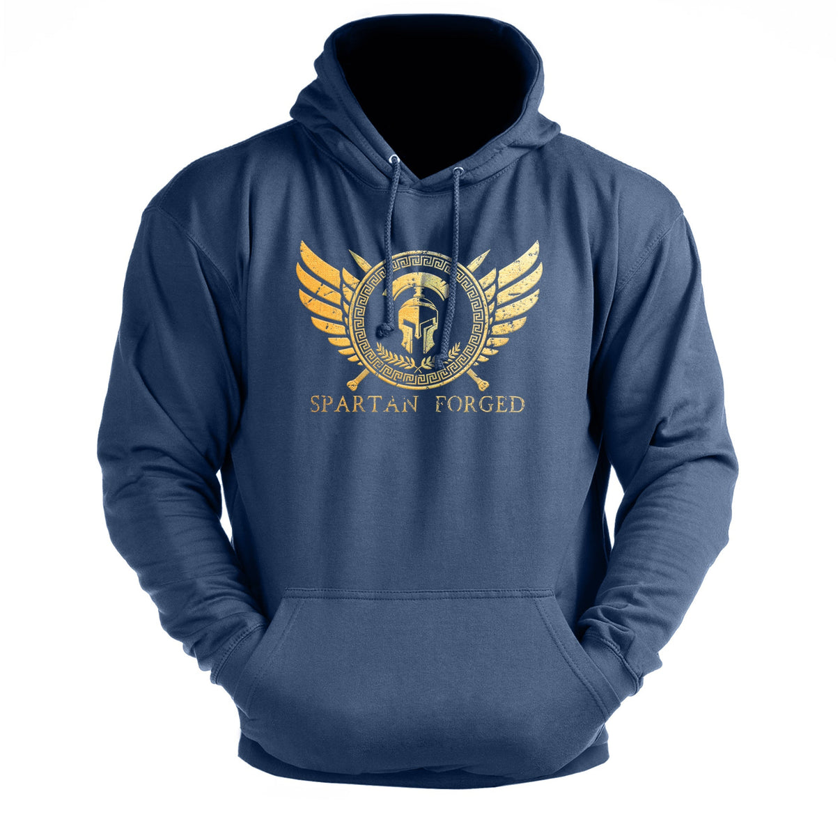 Spartan Forged Chest Emblem Gold - Gym Hoodie - Gymfit