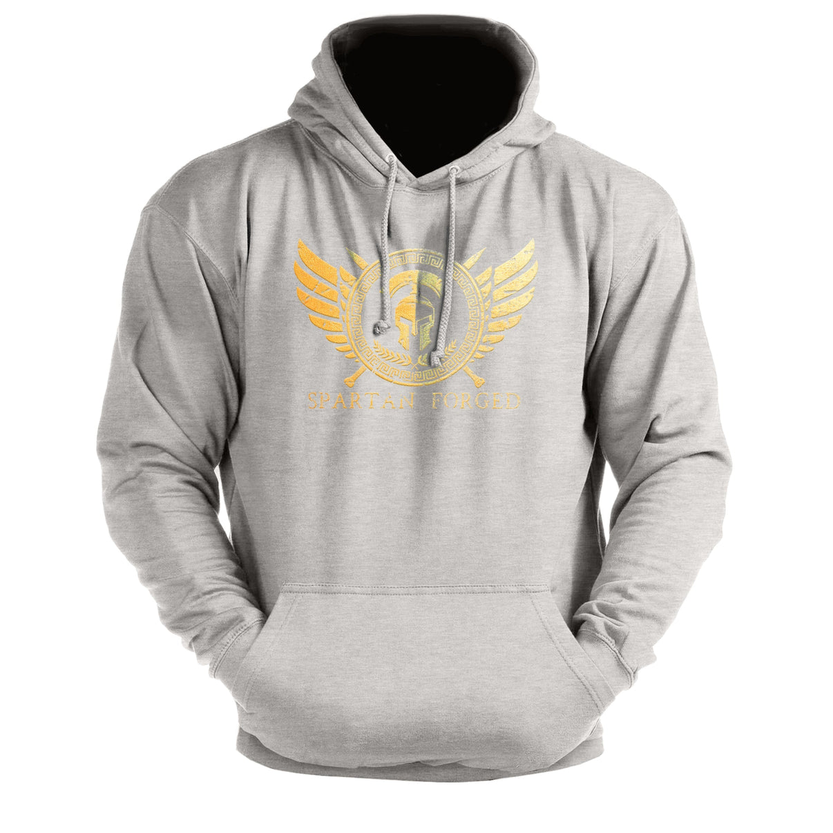 Spartan Forged Chest Emblem Gold - Gym Hoodie - Gymfit