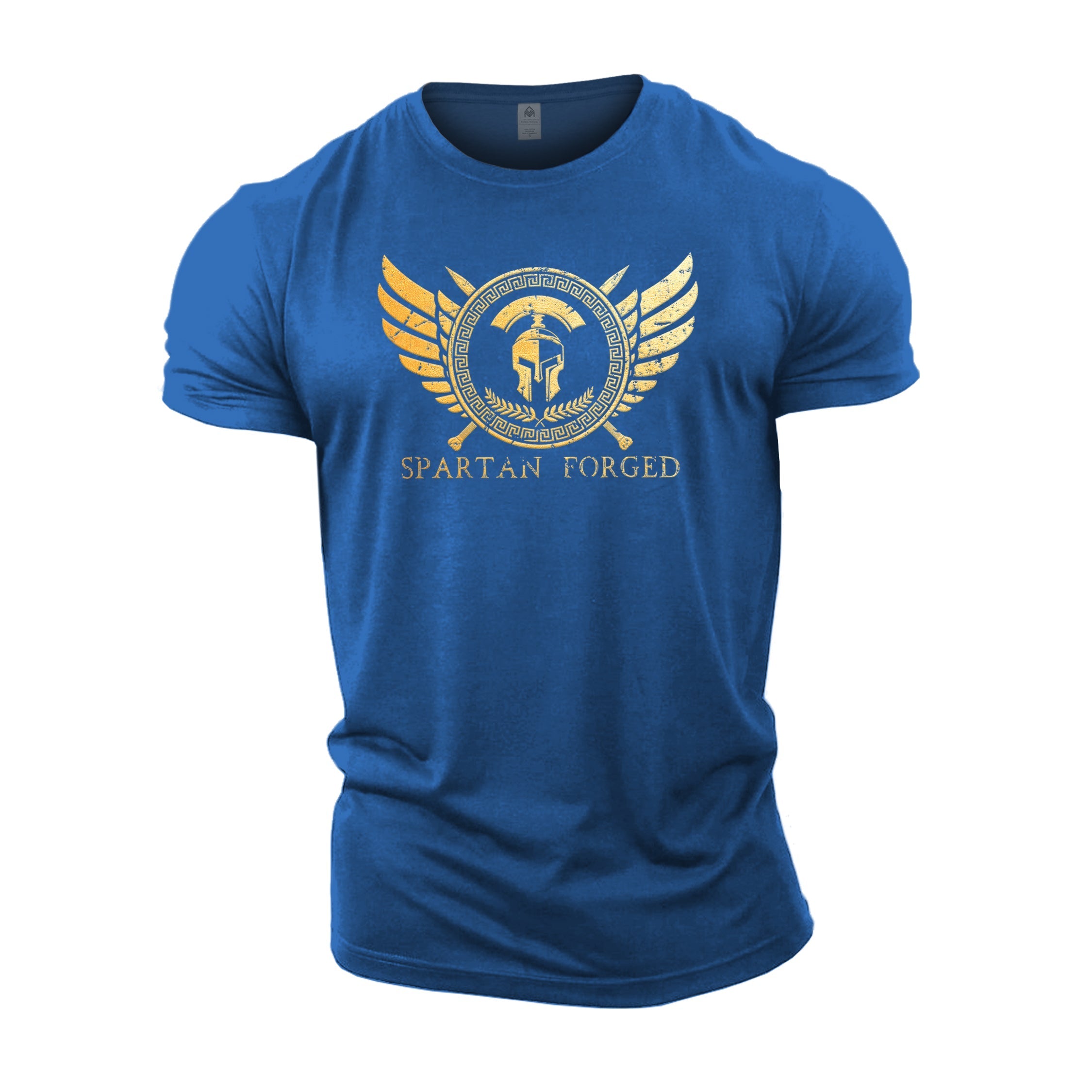 Spartan Forged Chest Emblem Gold - Gym T-Shirt - Gymfit