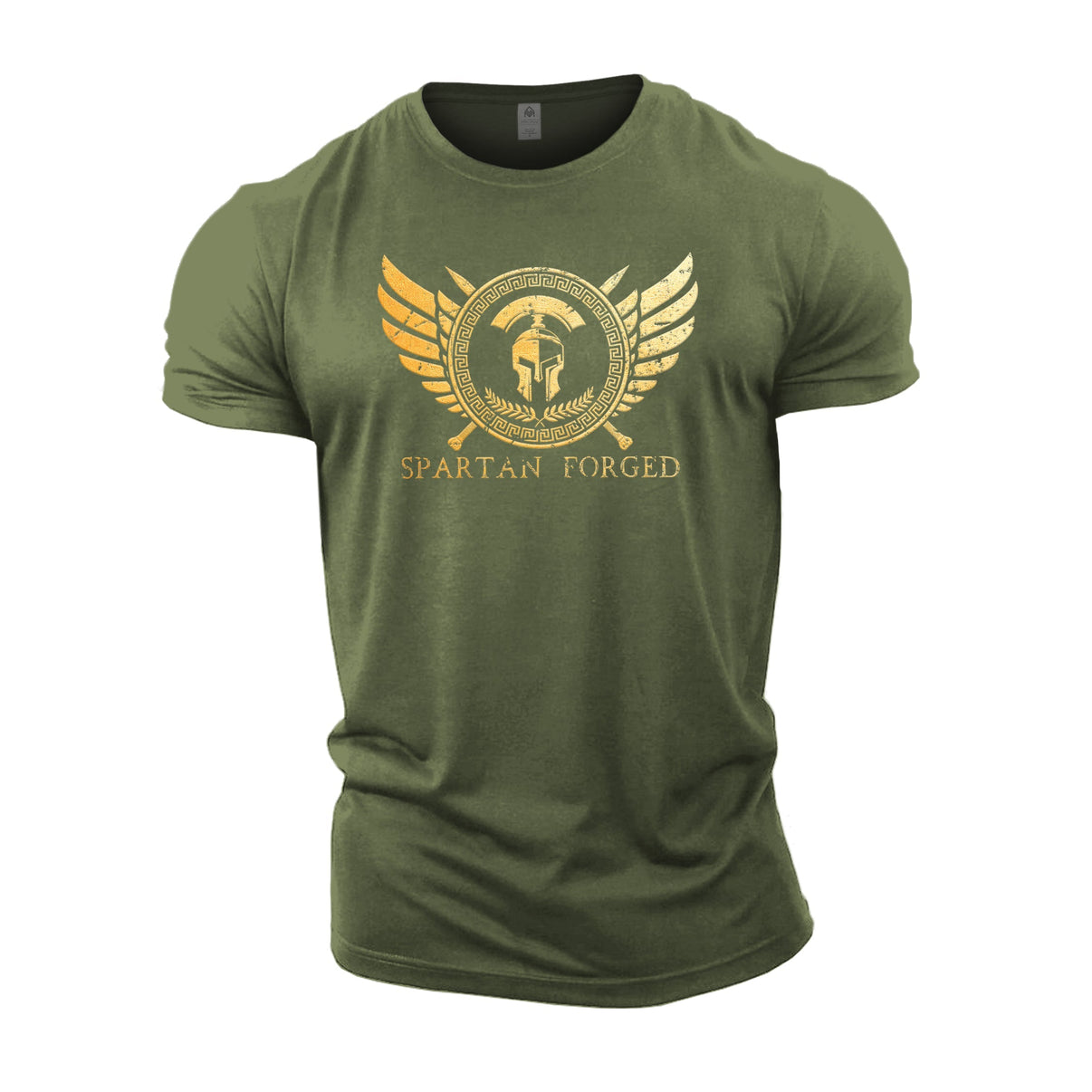 Spartan Forged Chest Emblem Gold - Gym T-Shirt - Gymfit