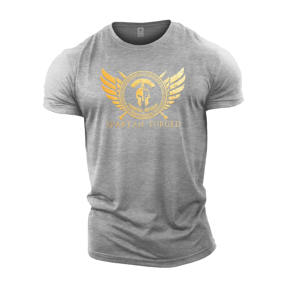 Spartan Forged Chest Emblem Gold - Gym T-Shirt - Gymfit