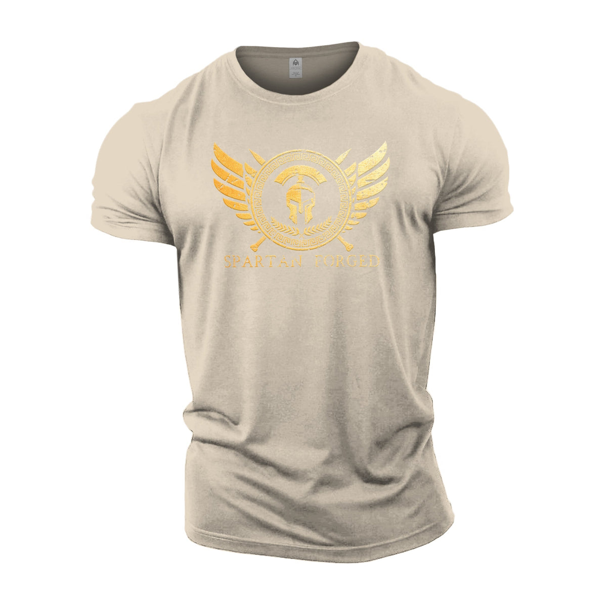 Spartan Forged Chest Emblem Gold - Gym T-Shirt - Gymfit