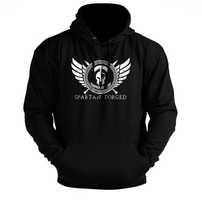 Spartan Forged Chest Emblem - Gym Hoodie - Gymfit