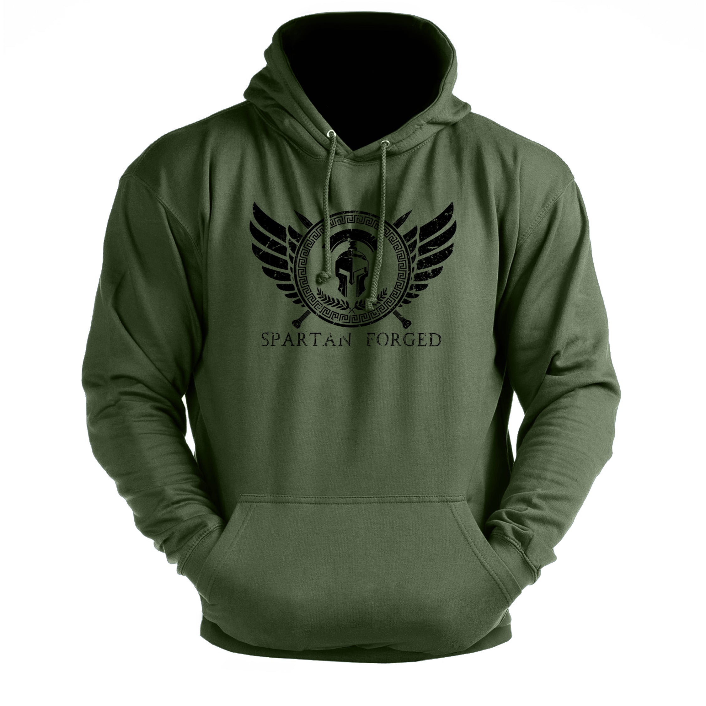 Spartan Forged Chest Emblem - Gym Hoodie - Gymfit