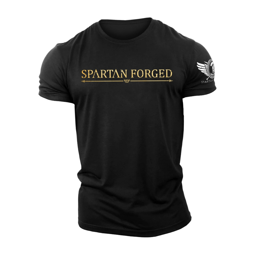 Spartan Forged Gold T-Shirt - Gymfit