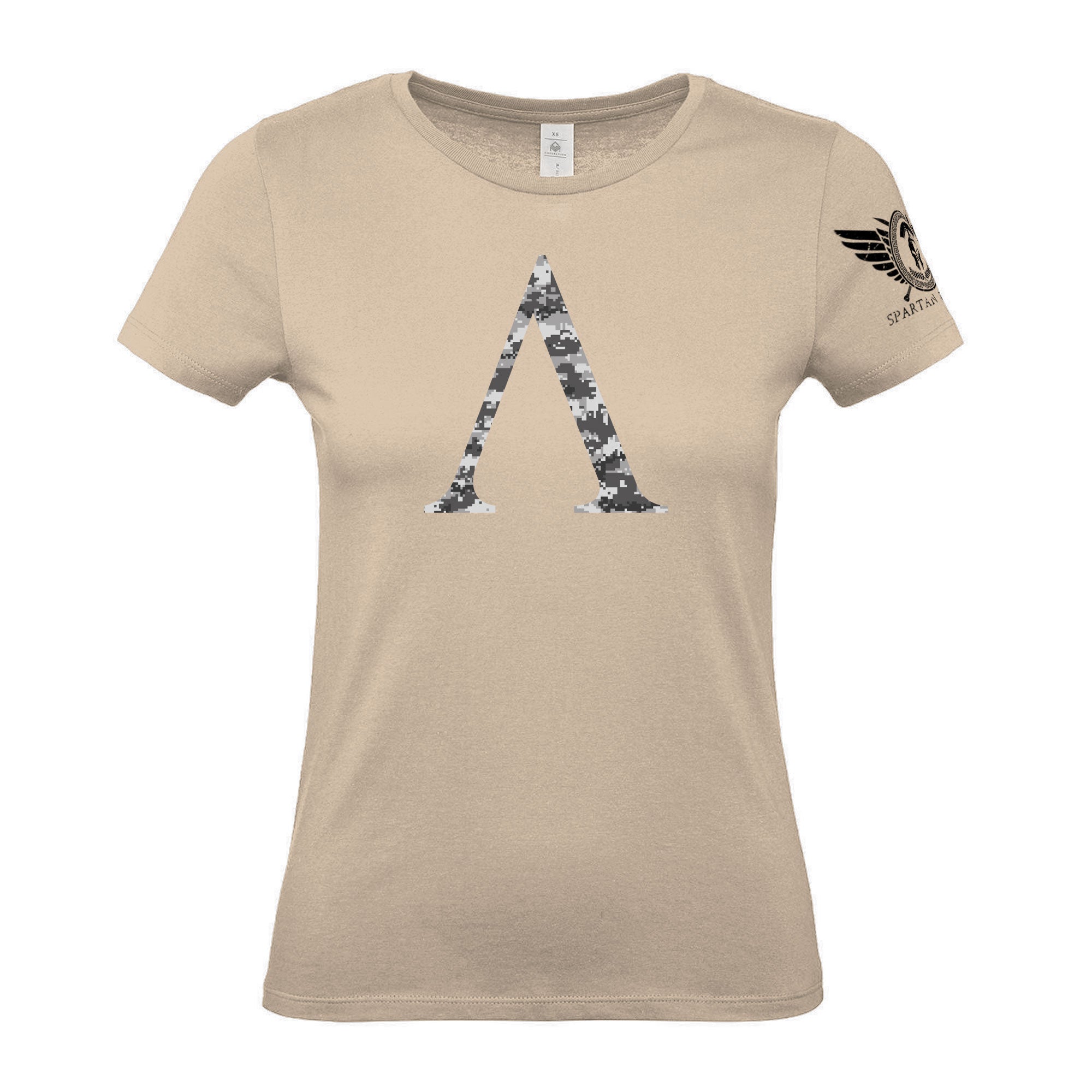 Spartan Forged Symbol Winter Camo - Women's Gym T-Shirt - Gymfit