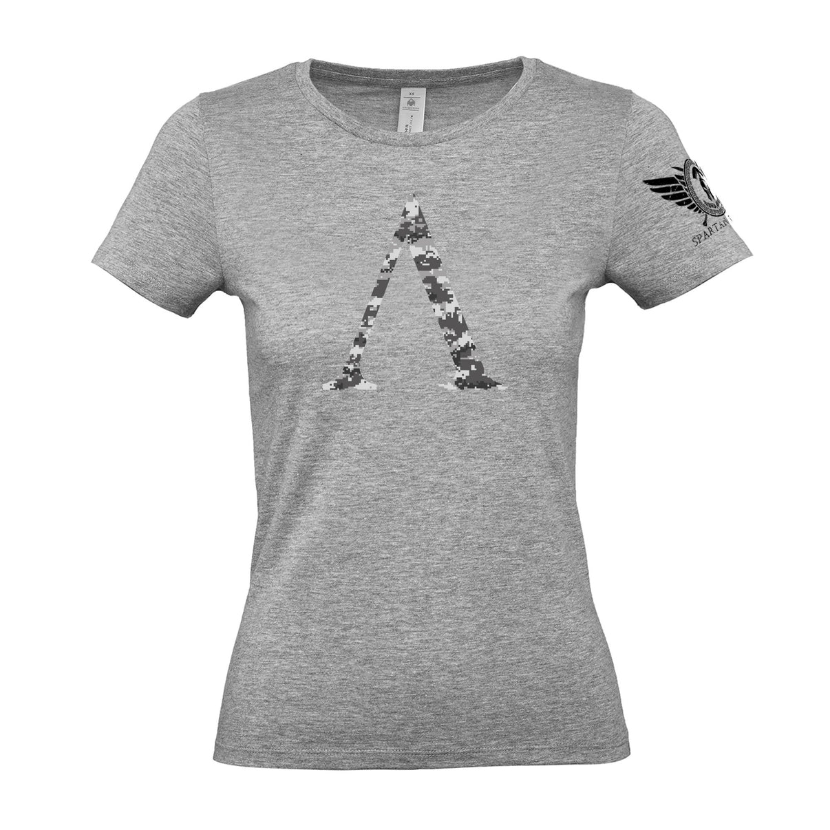 Spartan Forged Symbol Winter Camo - Women's Gym T-Shirt - Gymfit