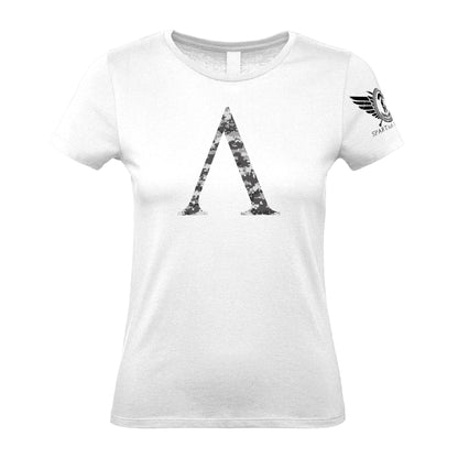 Spartan Forged Symbol Winter Camo - Women's Gym T-Shirt - Gymfit