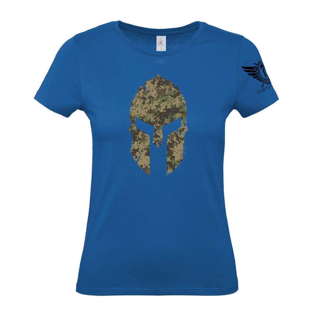 Spartan Forged Woodland Camo - Women's Gym T-Shirt - Gymfit