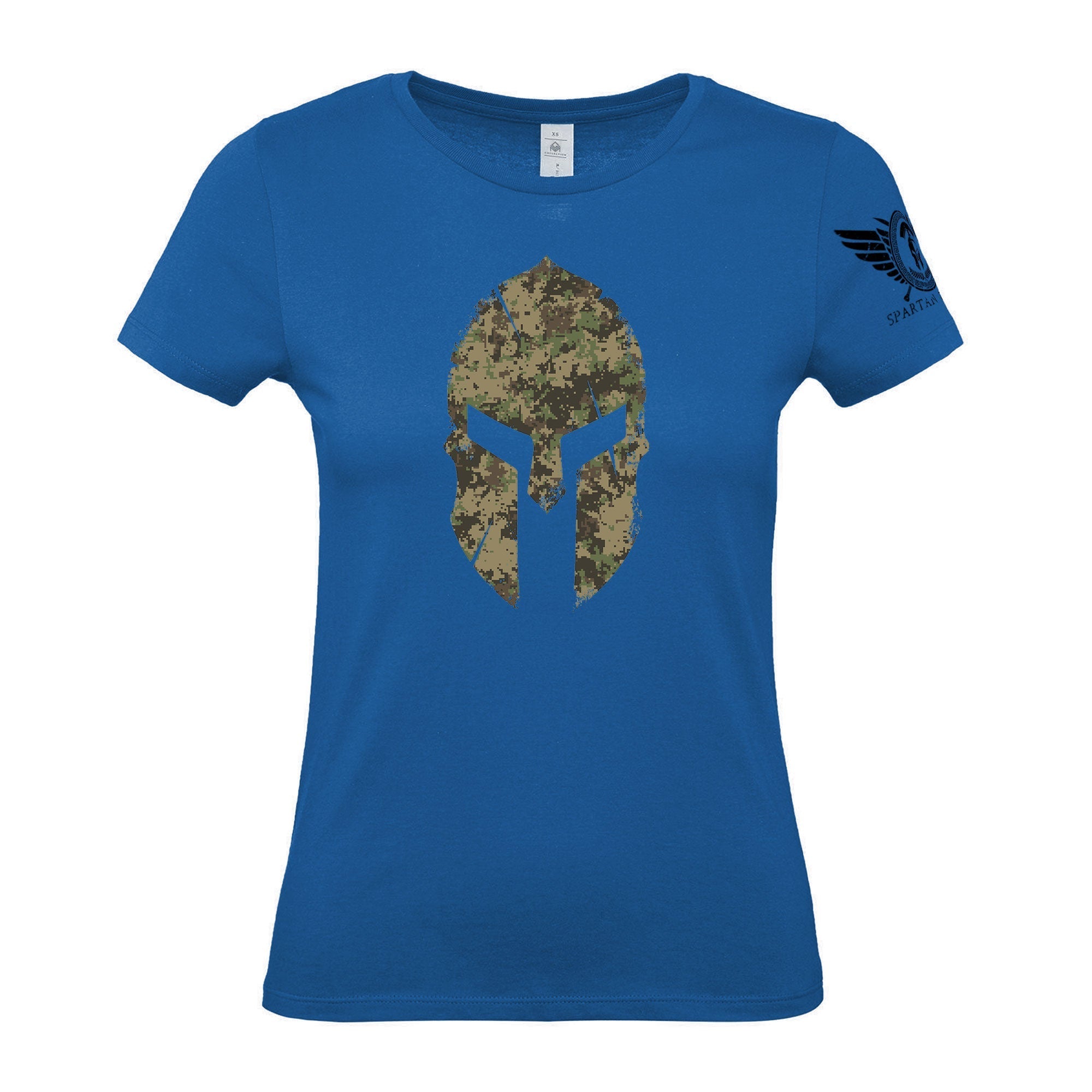 Spartan Forged Woodland Camo - Women's Gym T-Shirt - Gymfit