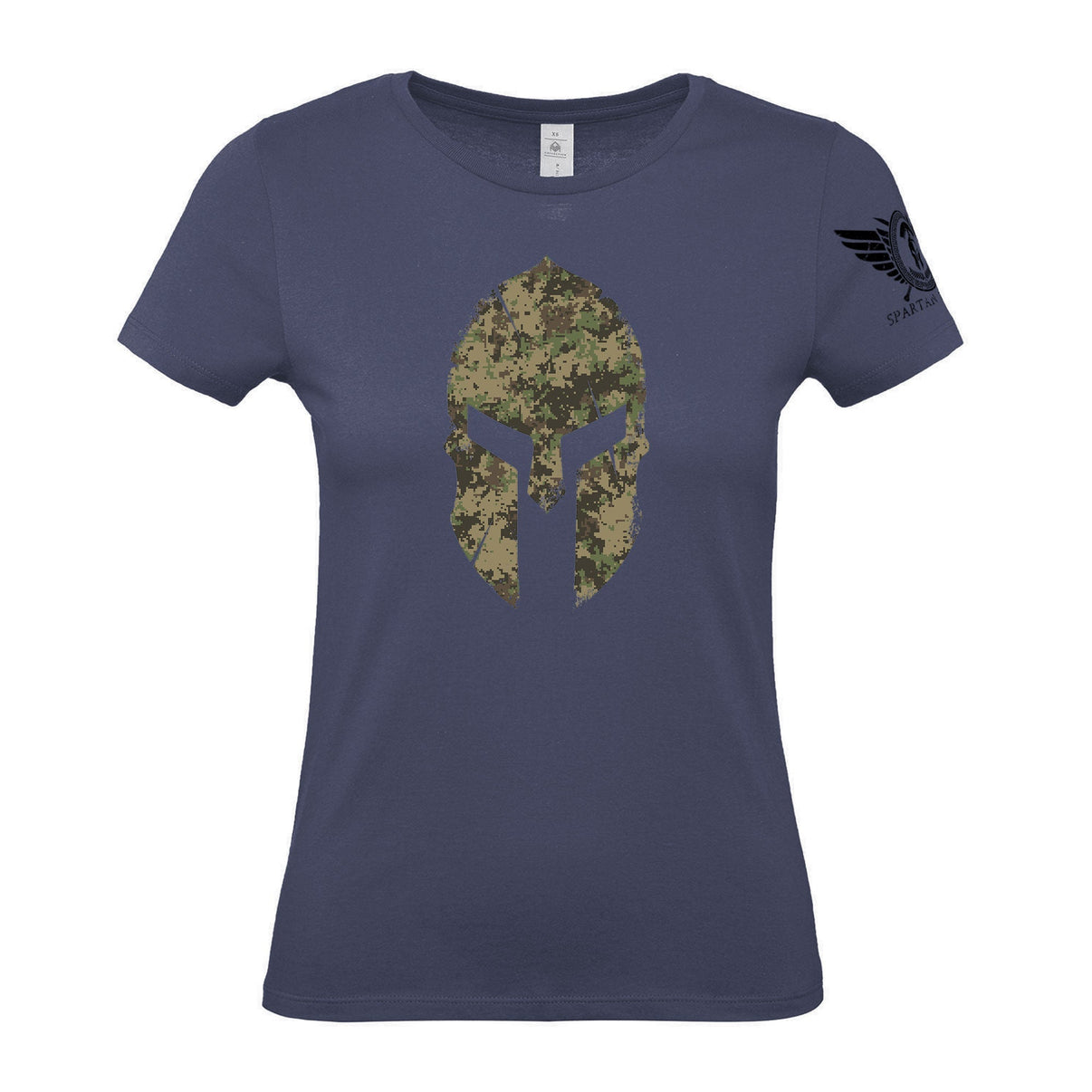 Spartan Forged Woodland Camo - Women's Gym T-Shirt - Gymfit