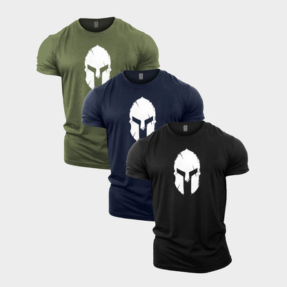 Spartan Helmet Gym T-Shirt 3 Pack - Gymfit