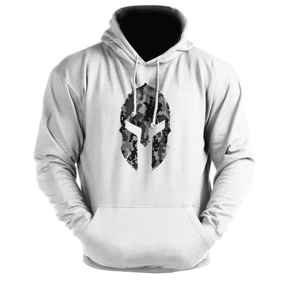 Spartan Helmet Hex Camo - Gym Hoodie - Gymfit