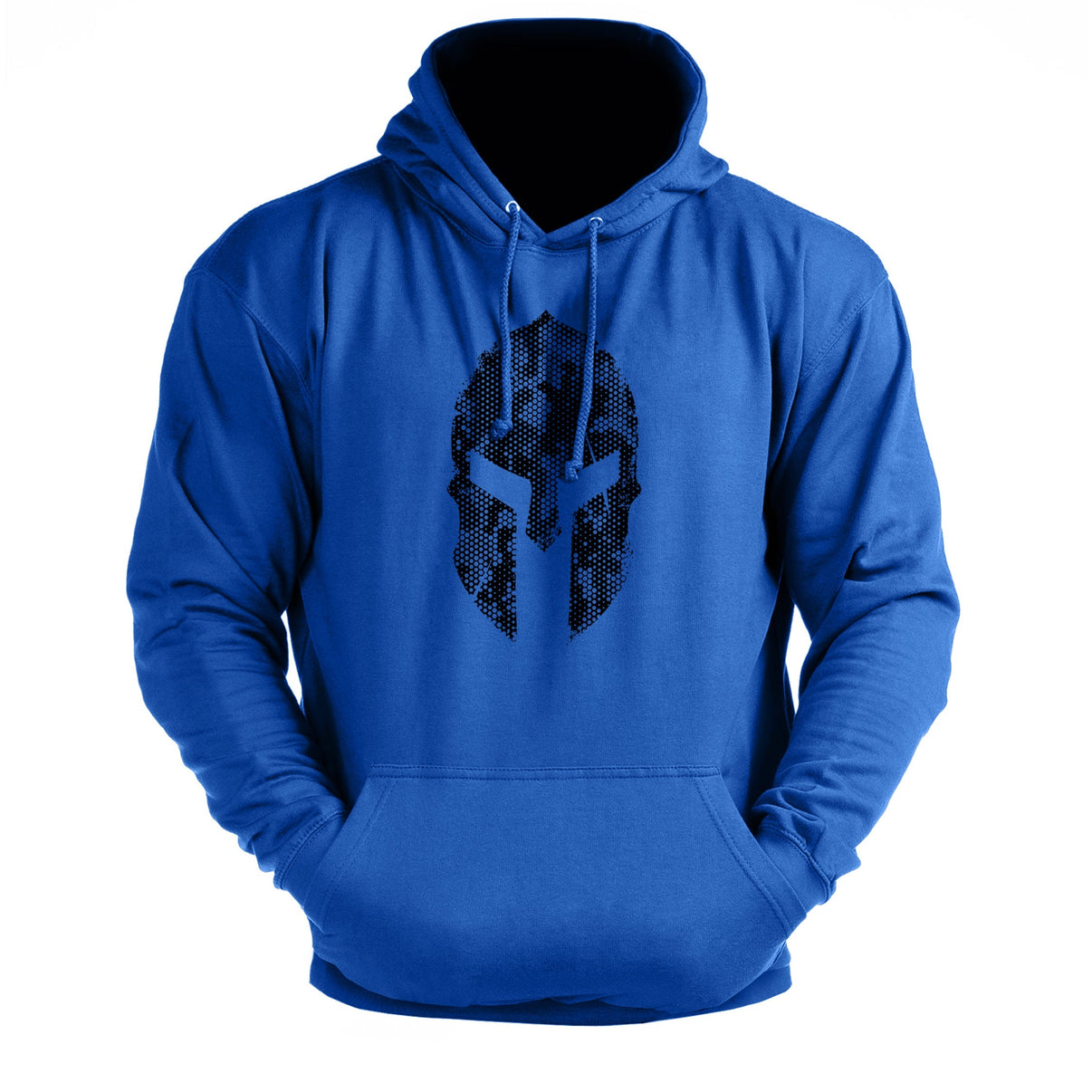 Spartan Helmet Hex Camo - Gym Hoodie - Gymfit