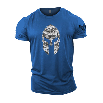 Spartan Helmet Winter Camo - Spartan Forged - Gym T-Shirt - Gymfit