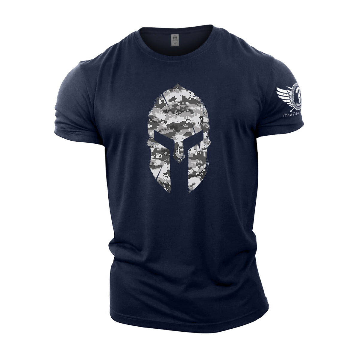 Spartan Helmet Winter Camo - Spartan Forged - Gym T-Shirt - Gymfit