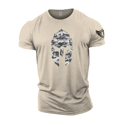 Spartan Helmet Winter Camo - Spartan Forged - Gym T-Shirt - Gymfit