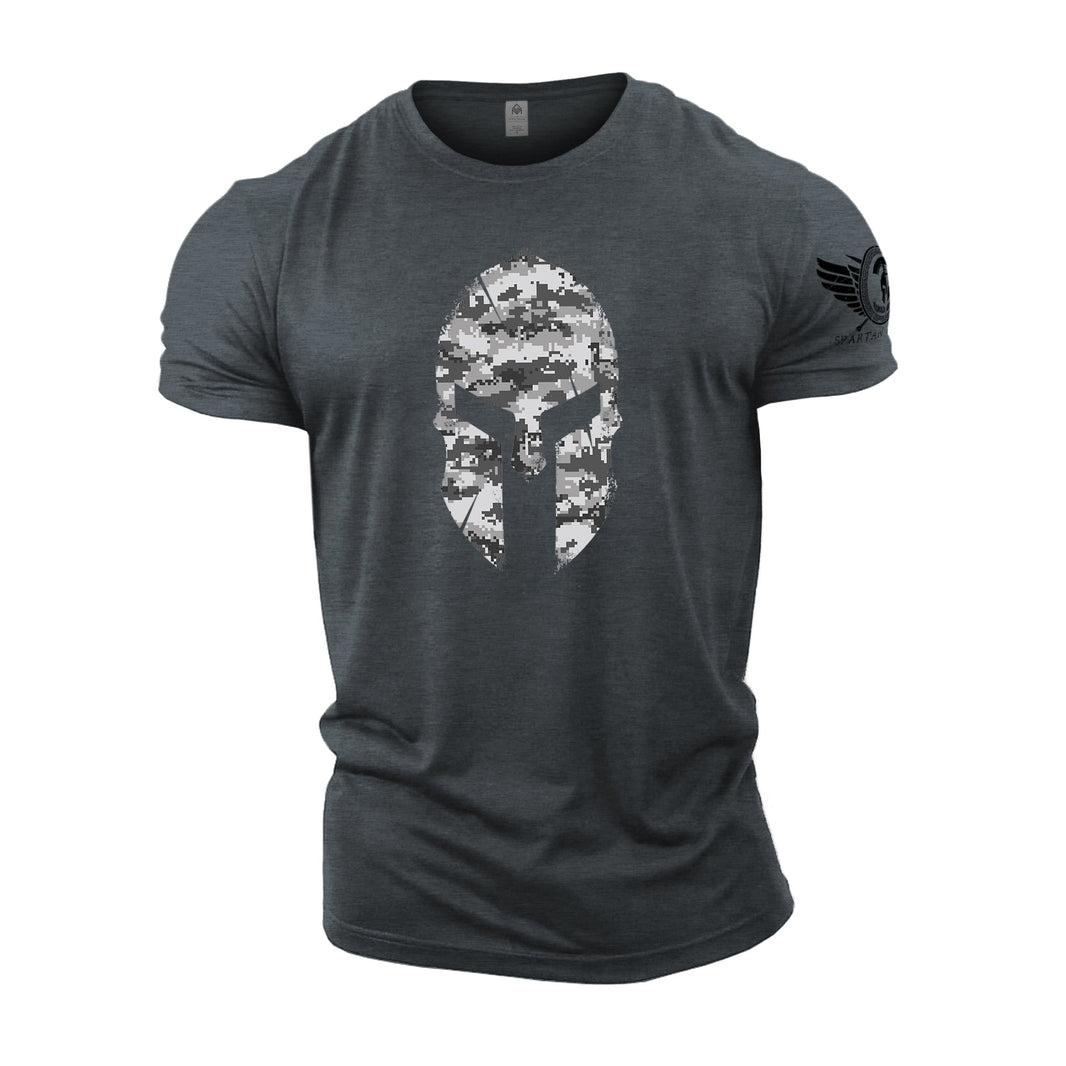 Spartan Helmet Winter Camo - Spartan Forged - Gym T-Shirt - Gymfit