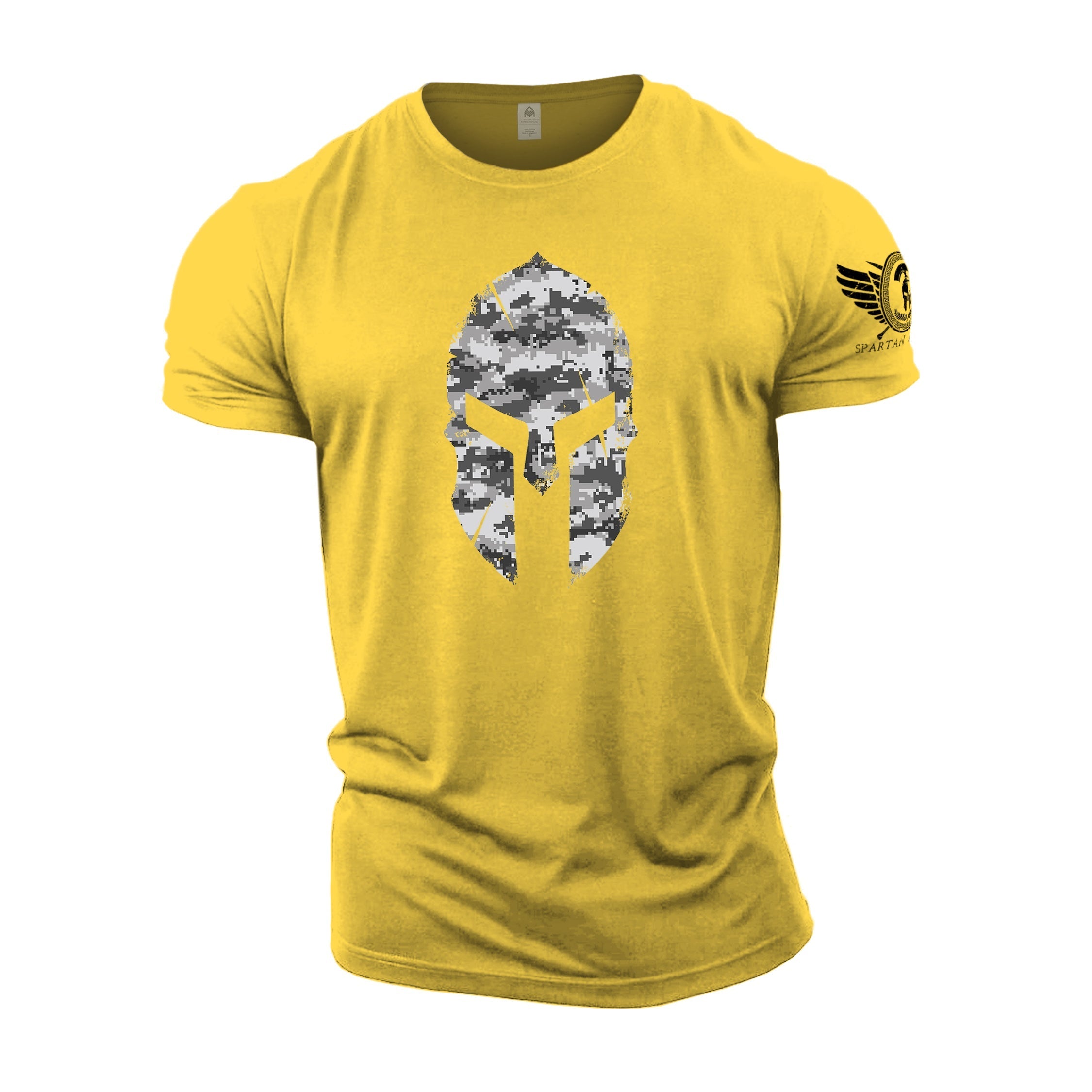 Spartan Helmet Winter Camo - Spartan Forged - Gym T-Shirt - Gymfit