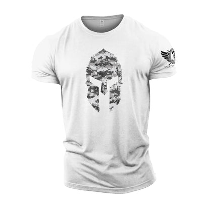 Spartan Helmet Winter Camo - Spartan Forged - Gym T-Shirt - Gymfit