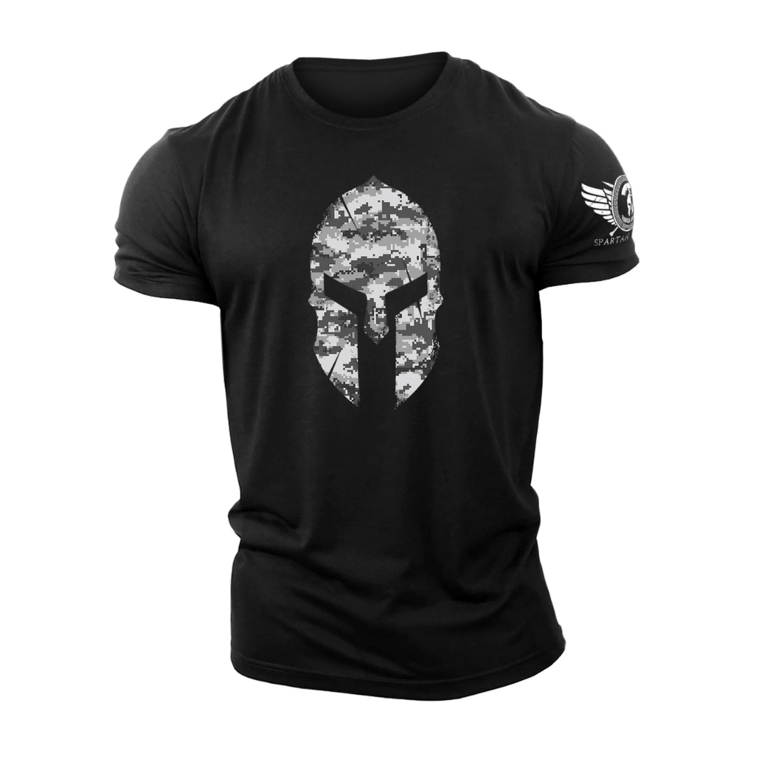Spartan Helmet Winter Camo T-Shirt - Gymfit