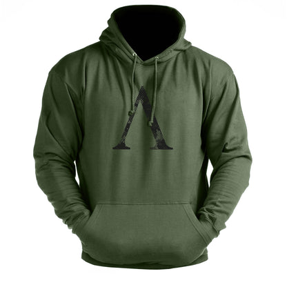 Spartan Symbol Hex Camo - Gym Hoodie - Gymfit