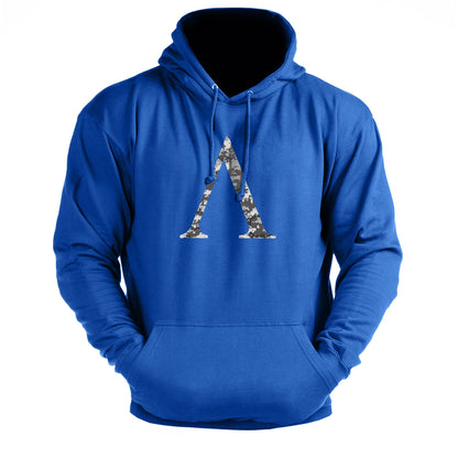 Spartan Symbol Winter Camo - Gym Hoodie - Gymfit