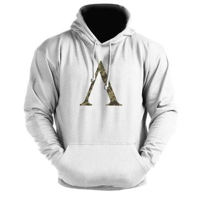 Spartan Symbol Woodland Camo - Gym Hoodie - Gymfit