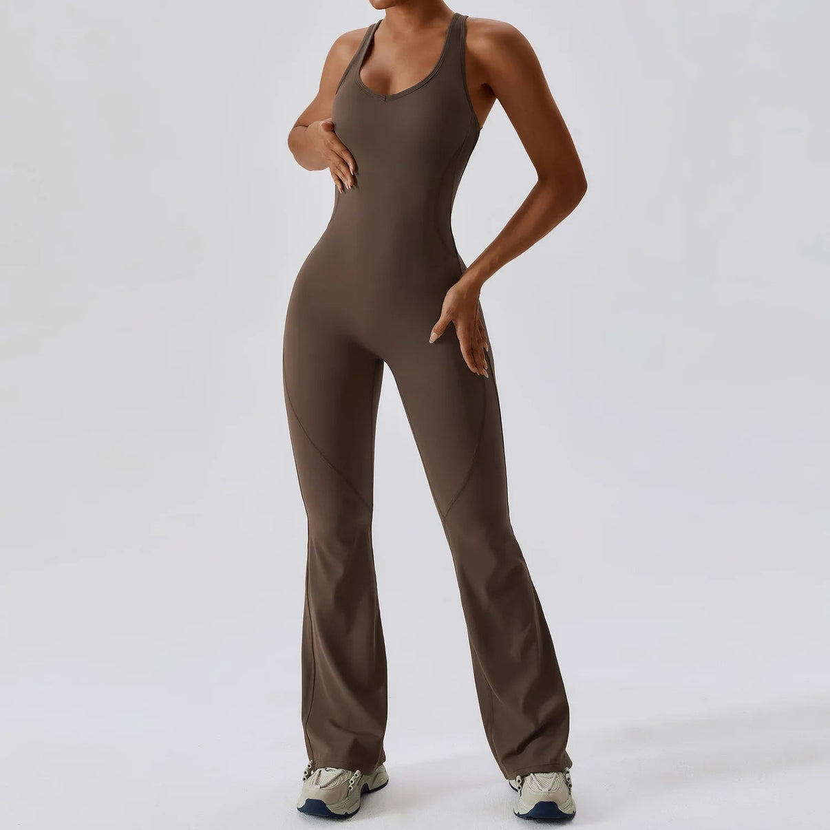 Trui jumpsuit Wide Legs voor dames in Zwart Trui jumpsuit Wide Legs voor dames in Zwart