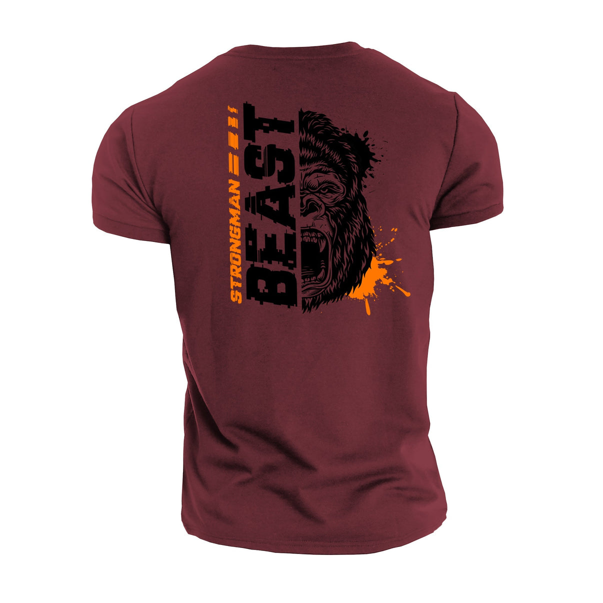 Strongman Beast Orange - Gym T-Shirt - Gymfit